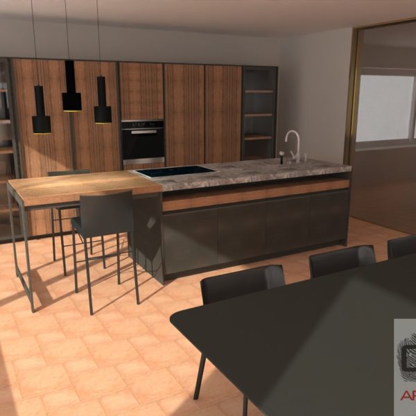 rendering cucina dada